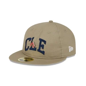Store Cleveland Guardians Logo Pin Retro Crown 59FIFTY Fitted Hat - KTGCaps - Baseball caps for various teams, purchased online at a discount