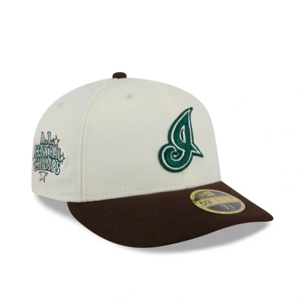 Fashion Cleveland Guardians Mahogany Dust Low Profile 59FIFTY Fitted Hat - KTGCaps - Baseball caps for various teams, purchased online at a discount