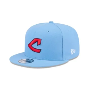 Online Cleveland Guardians Sky Blue 9FIFTY Snapback Hat - KTGCaps - Baseball caps for various teams, purchased online at a discount
