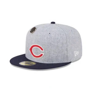 Best Sale Cleveland Guardians 70th Anniversary Gray 59FIFTY Fitted Hat - KTGCaps - Baseball caps for various teams, purchased online at a discount