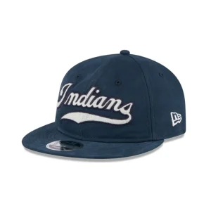 Online Cleveland Guardians Vintage Retro Crown 9FIFTY Snapback Hat - KTGCaps - Baseball caps for various teams, purchased online at a discount