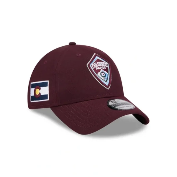 New Colorado Rapids 2024 Jersey Hook 9TWENTY Adjustable Hat - KTGCaps - Baseball caps for various teams, purchased online at a discount