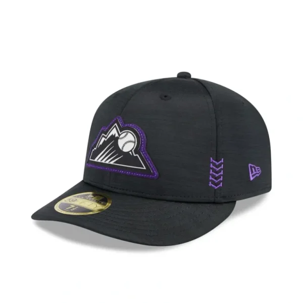 Sale Colorado Rockies 2024 Clubhouse Low Profile 59FIFTY Fitted Hat - KTGCaps - Baseball caps for various teams, purchased online at a discount
