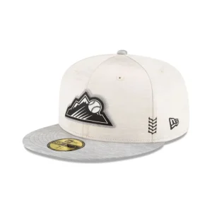 Outlet Colorado Rockies 2024 Clubhouse Stone 59FIFTY Fitted Hat - KTGCaps - Baseball caps for various teams, purchased online at a discount