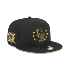 New Colorado Rockies Armed Forces Day 2024 59FIFTY Fitted Hat - KTGCaps - Baseball caps for various teams, purchased online at a discount