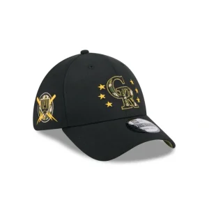 Online Colorado Rockies Armed Forces Day 2024 39THIRTY Stretch Fit Hat - KTGCaps - Baseball caps for various teams, purchased online at a discount