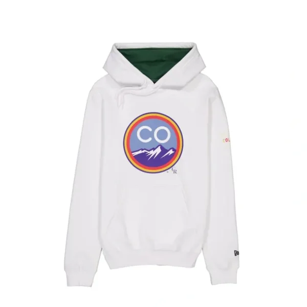 Outlet Colorado Rockies City Connect White Hoodie - KTGCaps - Baseball caps for various teams, purchased online at a discount