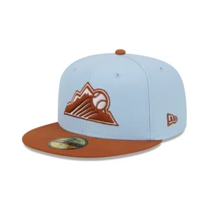 Store Colorado Rockies Color Pack Glacial Blue 59FIFTY Fitted Hat - KTGCaps - Baseball caps for various teams, purchased online at a discount