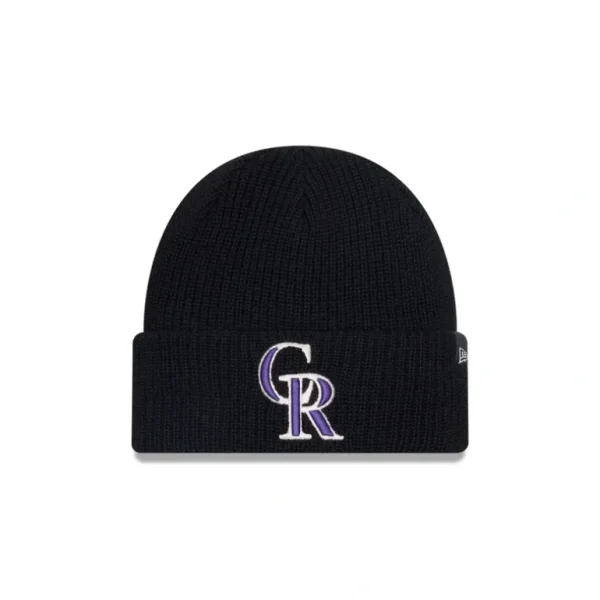 Outlet Colorado Rockies Merino Wool Knit Beanie - KTGCaps - Baseball caps for various teams, purchased online at a discount
