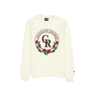 Outlet Colorado Rockies Novelty Stitch Crewneck - KTGCaps - Baseball caps for various teams, purchased online at a discount