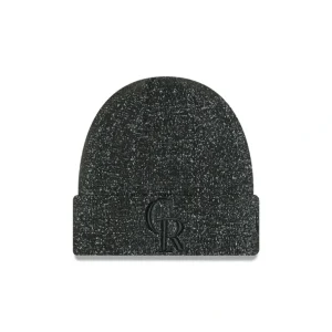 Best Sale Colorado Rockies Reflective Black Knit Beanie - KTGCaps - Baseball caps for various teams, purchased online at a discount