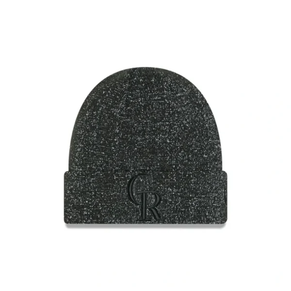 Best Sale Colorado Rockies Reflective Black Knit Beanie - KTGCaps - Baseball caps for various teams, purchased online at a discount