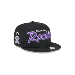 Outlet Colorado Rockies Script Kids 9FIFTY Snapback Hat - KTGCaps - Baseball caps for various teams, purchased online at a discount