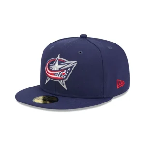 Best Sale Columbus Blue Jackets Team 59FIFTY Fitted Hat - KTGCaps - Baseball caps for various teams, purchased online at a discount
