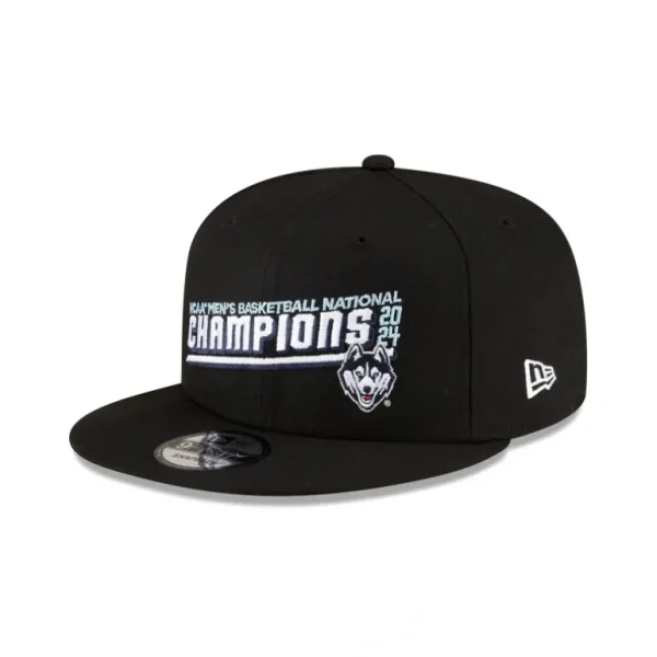 Best Sale Connecticut Huskies 2024 NCAA Division I Champions 9FIFTY Snapback Hat - KTGCaps - Baseball caps for various teams, purchased online at a discount