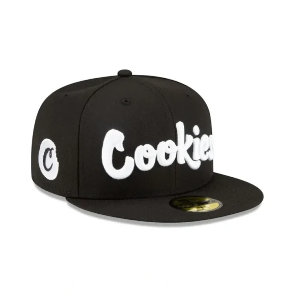 Hot Cookies Black 59FIFTY Fitted Hat - KTGCaps - Baseball caps for various teams, purchased online at a discount