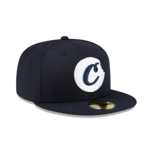 Store Cookies Navy Alt 59FIFTY Fitted Hat - KTGCaps - Baseball caps for various teams, purchased online at a discount