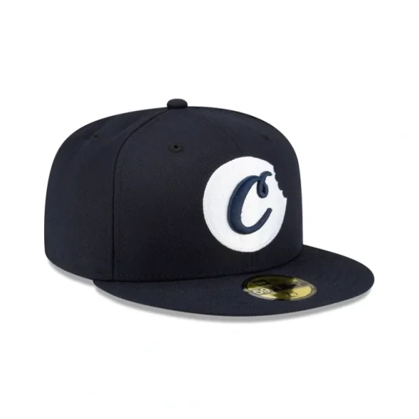 Store Cookies Navy Alt 59FIFTY Fitted Hat - KTGCaps - Baseball caps for various teams, purchased online at a discount