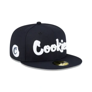 Store Cookies Navy 59FIFTY Fitted Hat - KTGCaps - Baseball caps for various teams, purchased online at a discount