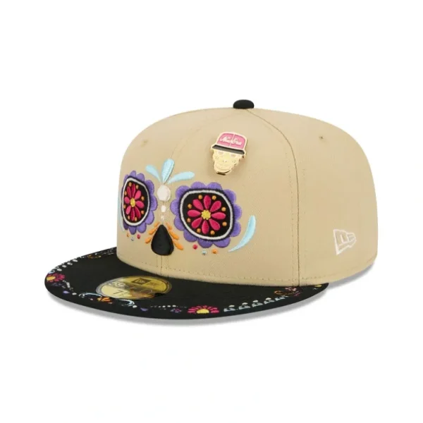 Online Corpus Christi Hooks Skull Pin 59FIFTY Fitted Hat - KTGCaps - Baseball caps for various teams, purchased online at a discount