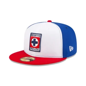 Online Cruz Azul Blue 59FIFTY Fitted Hat - KTGCaps - Baseball caps for various teams, purchased online at a discount