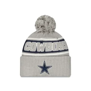 Best Dallas Cowboys 2024 Cold Weather Gray Pom Knit Hat - KTGCaps - Baseball caps for various teams, purchased online at a discount