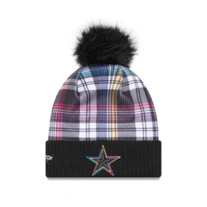 Online Dallas Cowboys 2024 Crucial Catch Womens Pom Knit Hat - KTGCaps - Baseball caps for various teams, purchased online at a discount