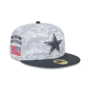 Online Dallas Cowboys 2024 Salute to Service 59FIFTY Fitted Hat - KTGCaps - Baseball caps for various teams, purchased online at a discount