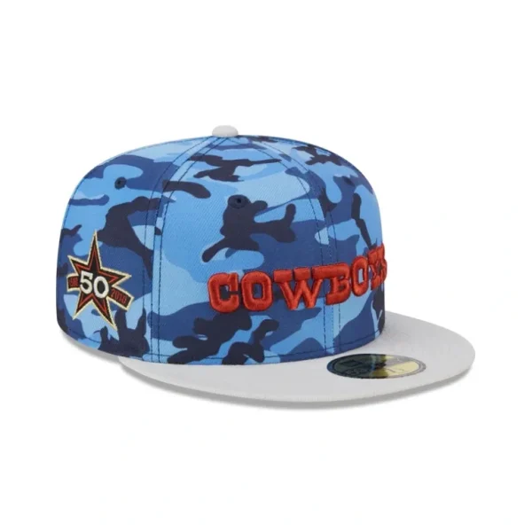 Sale Dallas Cowboys Blue Camo 59FIFTY Fitted Hat - KTGCaps - Baseball caps for various teams, purchased online at a discount