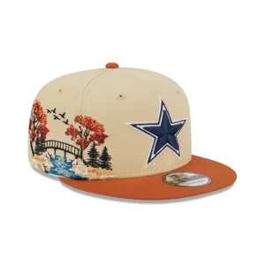 Best Sale Dallas Cowboys Fall Landscape 9FIFTY Snapback Hat - KTGCaps - Baseball caps for various teams, purchased online at a discount