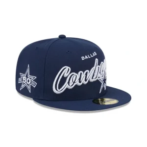 Online Dallas Cowboys Script Sided 59FIFTY Fitted Hat - KTGCaps - Baseball caps for various teams, purchased online at a discount