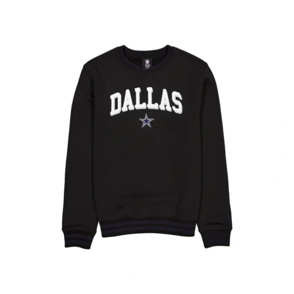 Store Dallas Cowboys Sport Night Black Crewneck - KTGCaps - Baseball caps for various teams, purchased online at a discount