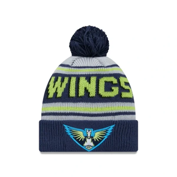 Shop Dallas Wings 2024 Team Pom Knit Hat - KTGCaps - Baseball caps for various teams, purchased online at a discount