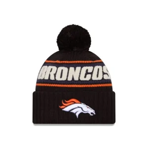 Sale Denver Broncos 2024 Cold Weather Black Pom Knit Hat - KTGCaps - Baseball caps for various teams, purchased online at a discount
