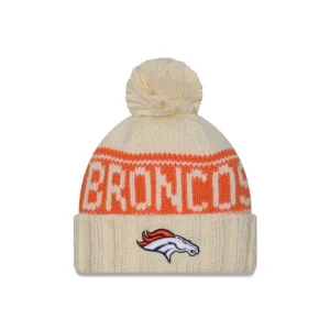 Shop Denver Broncos 2024 Cold Weather Chrome Pom Knit Hat - KTGCaps - Baseball caps for various teams, purchased online at a discount