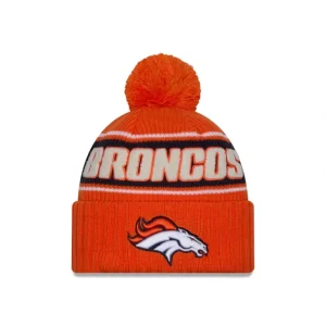 Shop Denver Broncos 2024 Cold Weather Sport Pom Knit Hat - KTGCaps - Baseball caps for various teams, purchased online at a discount