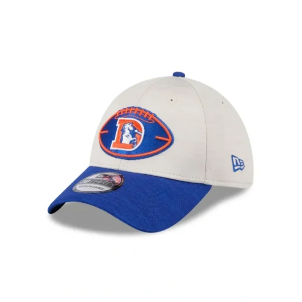 Store Denver Broncos 2024 Historic Sideline 39THIRTY Stretch Fit Hat - KTGCaps - Baseball caps for various teams, purchased online at a discount