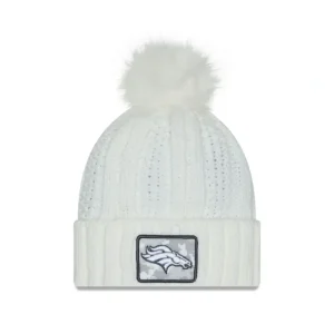 New Denver Broncos 2024 Salute to Service Womens Pom Knit Hat - KTGCaps - Baseball caps for various teams, purchased online at a discount