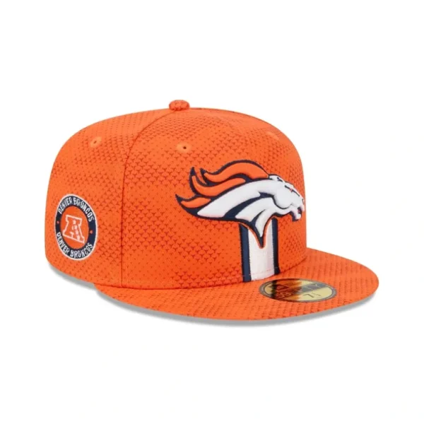 New Denver Broncos 2024 Sideline 59FIFTY Fitted Hat - KTGCaps - Baseball caps for various teams, purchased online at a discount