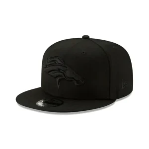 Sale Denver Broncos Basic Black On Black 9FIFTY Snapback Hat - KTGCaps - Baseball caps for various teams, purchased online at a discount