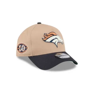 New Denver Broncos Beige Khaki 9FORTY AFrame Snapback Hat - KTGCaps - Baseball caps for various teams, purchased online at a discount