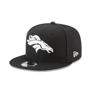 Best Denver Broncos Black and White 9FIFTY Snapback Hat - KTGCaps - Baseball caps for various teams, purchased online at a discount