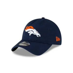New Denver Broncos Core Classic 20 Navy 9TWENTY Adjustable Hat - KTGCaps - Baseball caps for various teams, purchased online at a discount