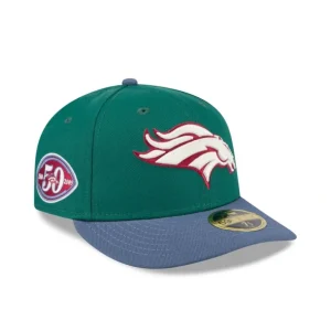 Sale Denver Broncos Green Gemstone Low Profile 59FIFTY Fitted Hat - KTGCaps - Baseball caps for various teams, purchased online at a discount