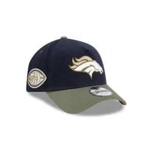 Shop Denver Broncos Navy 9FORTY AFrame Snapback Hat - KTGCaps - Baseball caps for various teams, purchased online at a discount