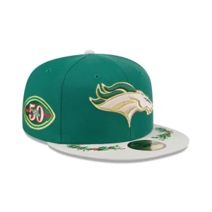 Hot Denver Broncos Novelty Holly 59FIFTY Fitted Hat - KTGCaps - Baseball caps for various teams, purchased online at a discount