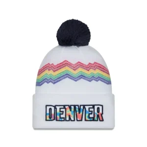 Store Denver Nuggets 2024 City Edition Pom Knit Hat - KTGCaps - Baseball caps for various teams, purchased online at a discount