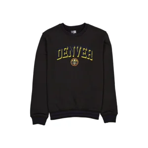 Store Denver Nuggets Sport Night Black Crewneck - KTGCaps - Baseball caps for various teams, purchased online at a discount
