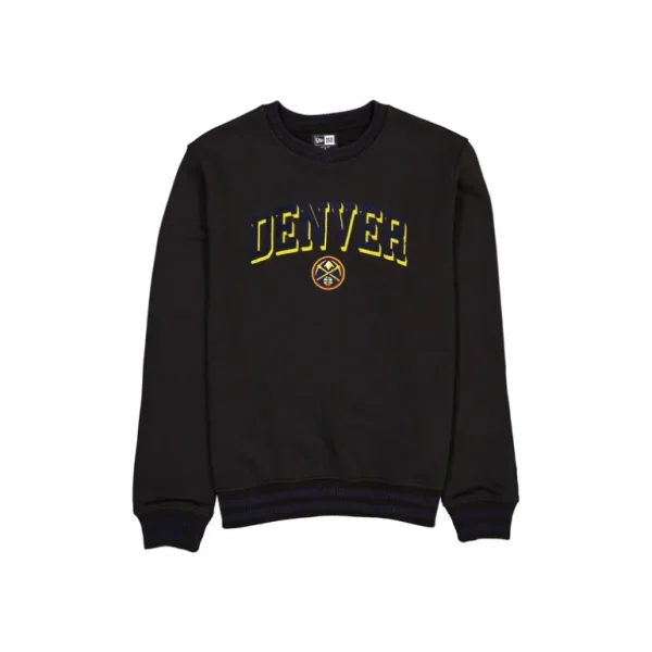 Store Denver Nuggets Sport Night Black Crewneck - KTGCaps - Baseball caps for various teams, purchased online at a discount