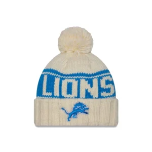 Best Sale Detroit Lions 2024 Cold Weather Chrome Pom Knit Hat - KTGCaps - Baseball caps for various teams, purchased online at a discount